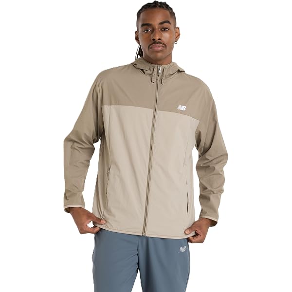 New Balance Men's Tenacity Woven Jacket, Marine Blue, X-Small